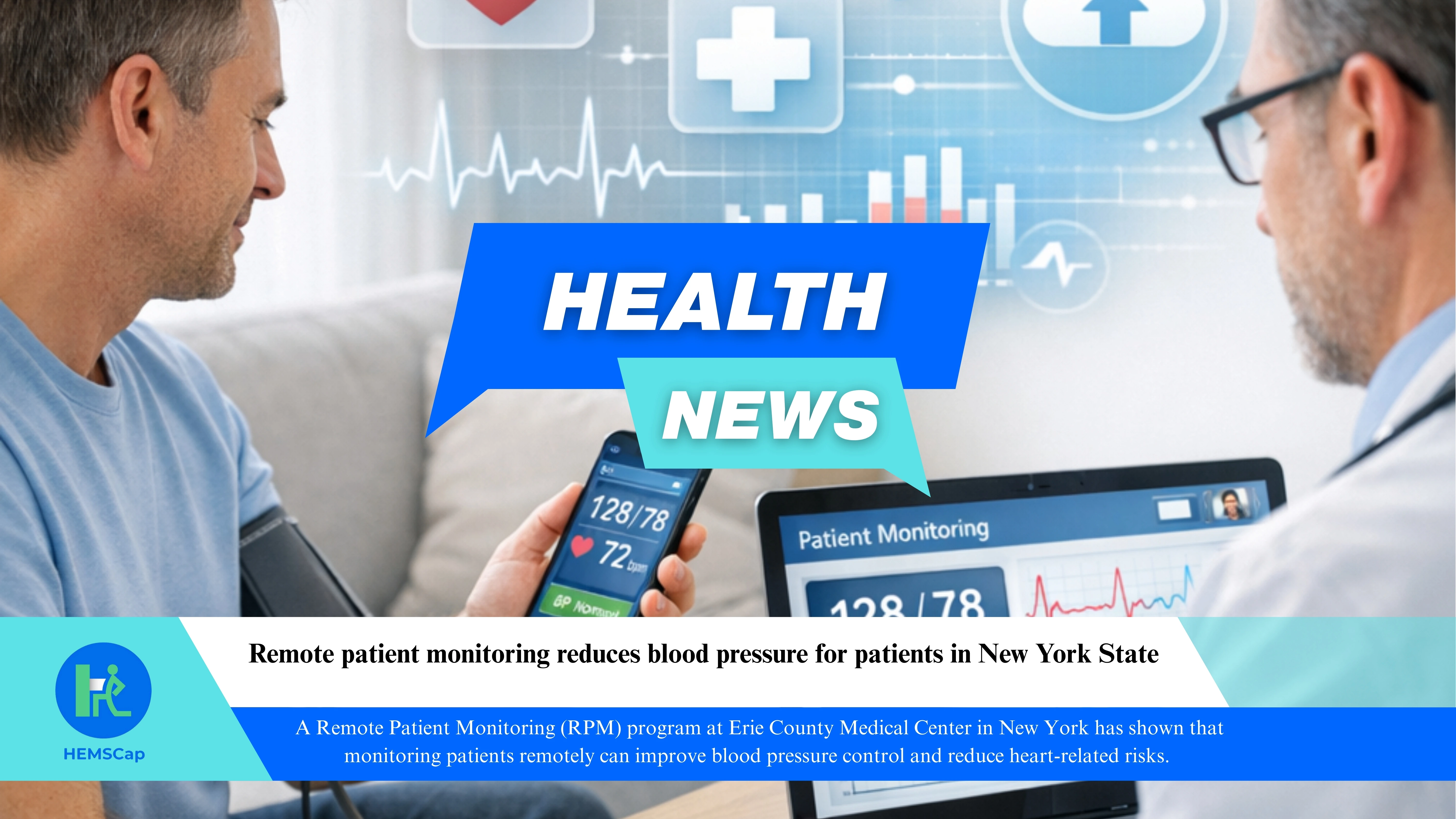 Remote patient monitoring reduces blood pressure for patients in New York State